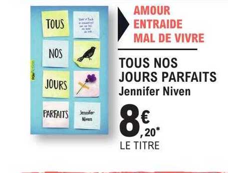 tous nos jours parfaits - jennifer niven