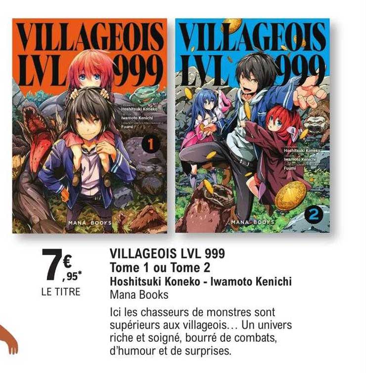 villageois lvl 999 tome 1 ou tome 2 - hoshitsuki koneko - iwamoto kenichi