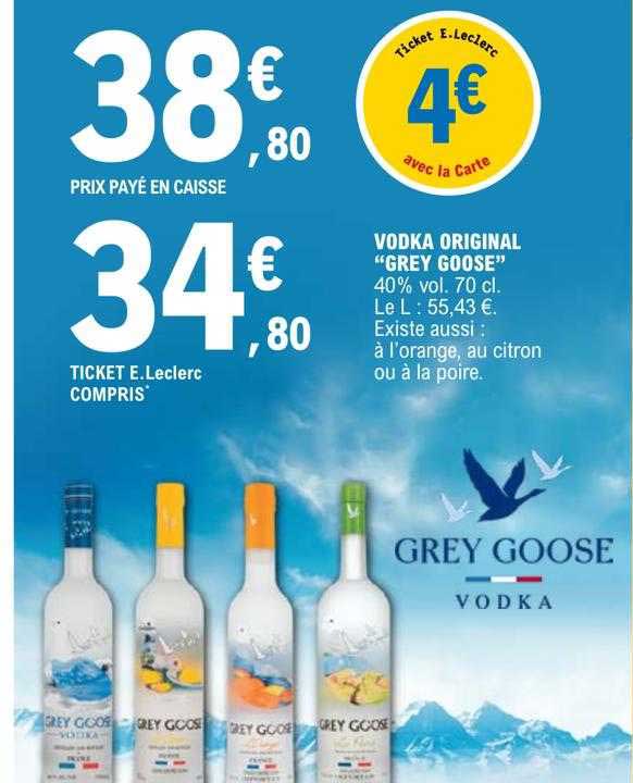 vodka original "grey goose"