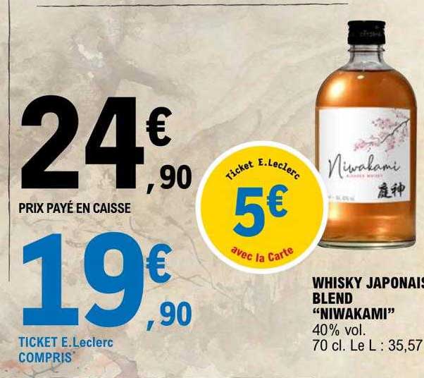 whisky japonais blend "niwakami"