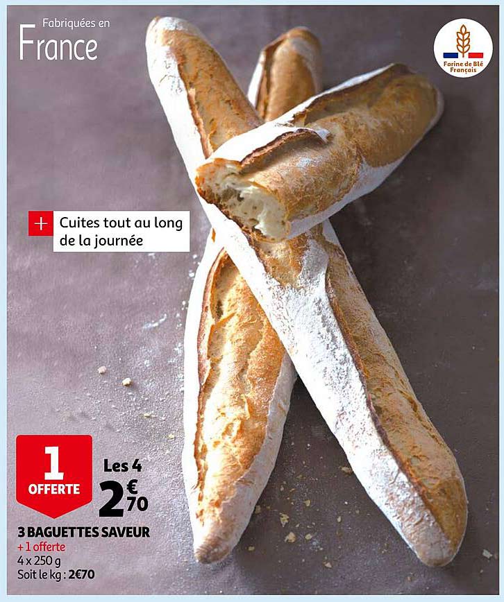 3 Baguettes Saveur