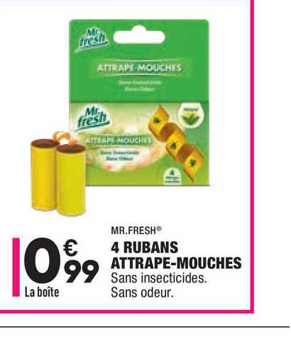 4 rubans attrape-mouches mr. fresh