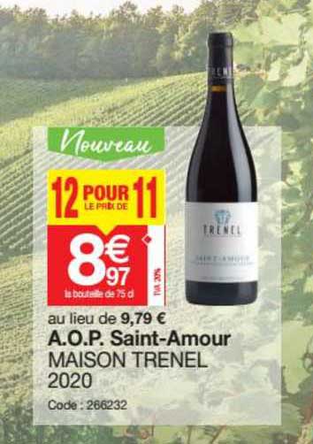 a.o.p. saint-amour maison trenel 2020