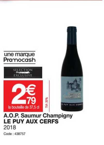 a.o.p. saumur champigny le puy aux cerfs 2018