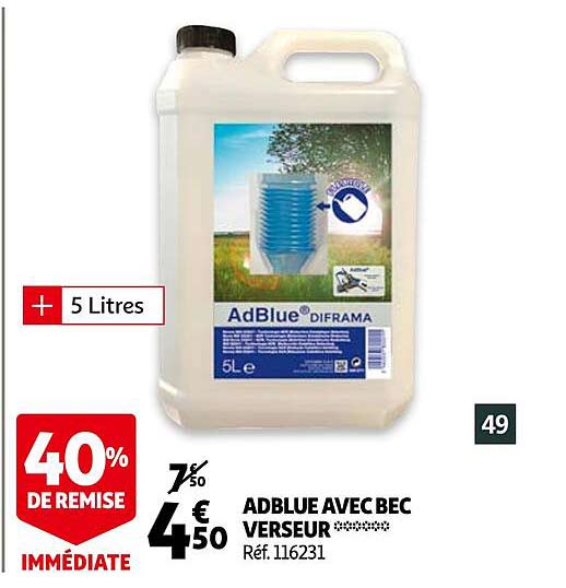Adblue Avec Bec Verseur