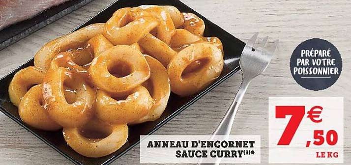 anneau d'encornet sauce curry