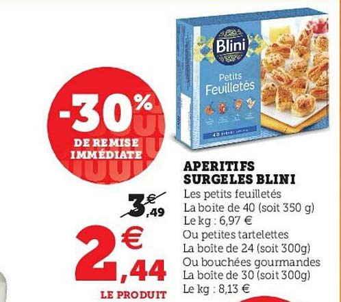 Apéritifs Surgelés Blini