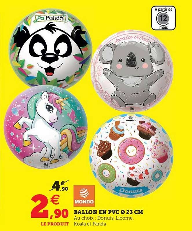 Ballon En Pvc 23 Cm Mondo