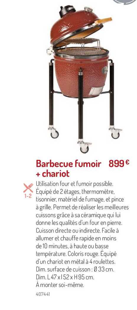 Barbecue Fumoir + Chariot