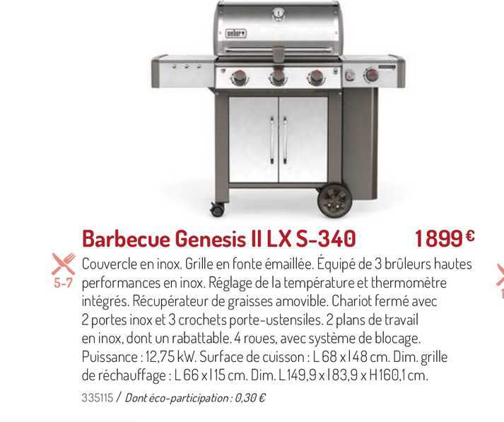 Barbecue Genesis II Lxs-340