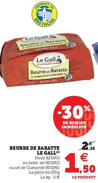 beurre de baratte le gall