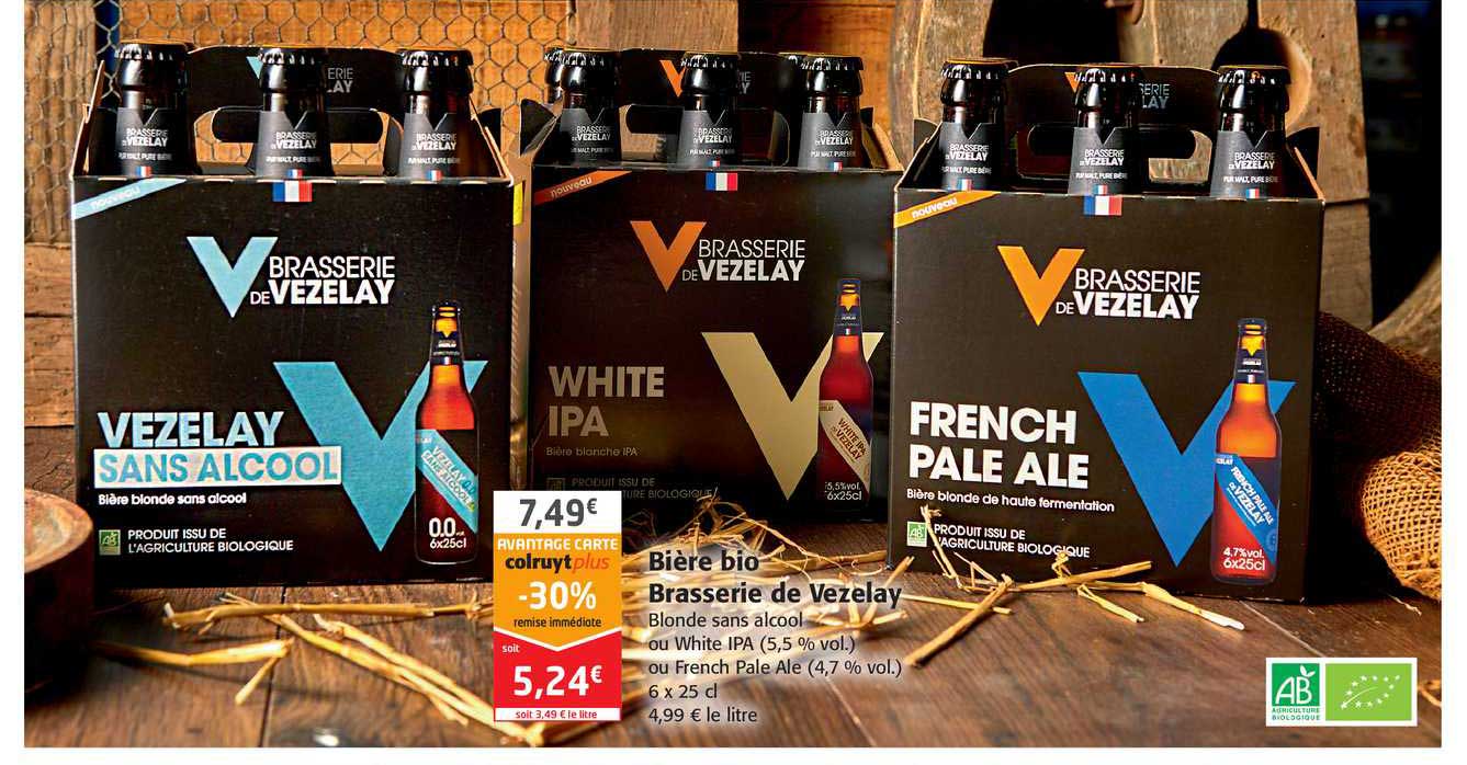 bière bio brasserie de vezelay