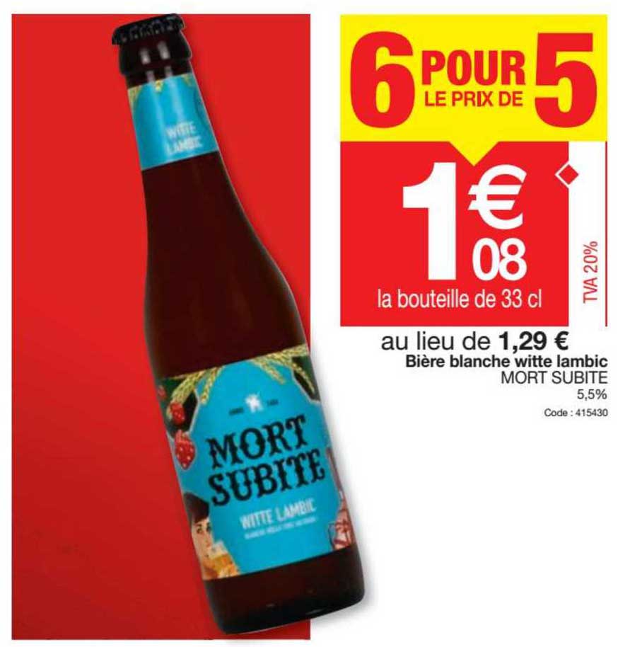 bière blanche witte lambic mort subite