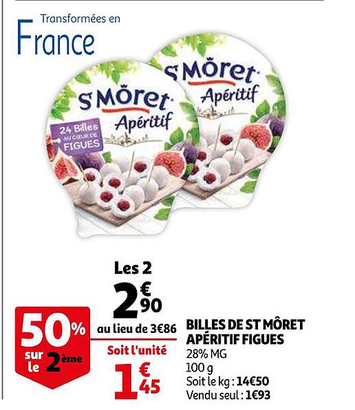 billes de st môret apéritif figues