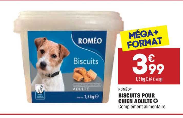 biscuits pour chien adulte roméo