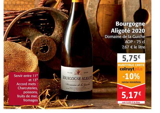 Bourgogne Aligoté 2020 Domaine De La Guiche Aop