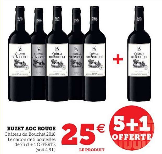 Buzet Aoc Rouge Châteu Du Bouchet 2018