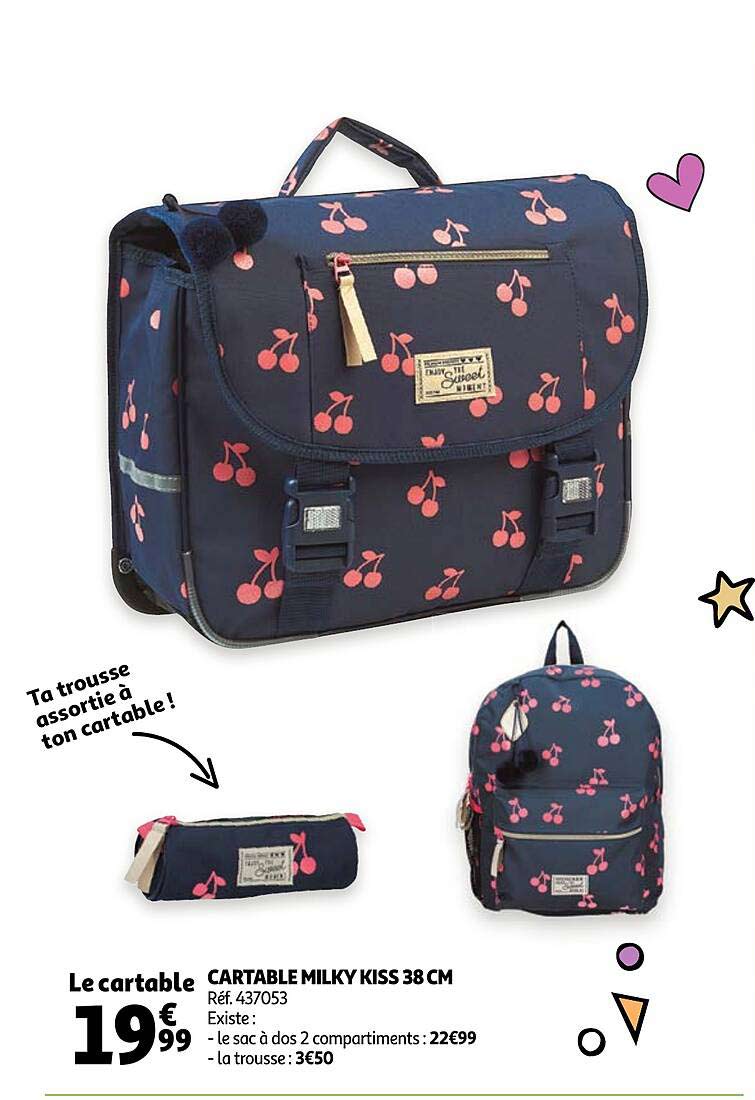 Cartable Milky Kiss 38 Cm