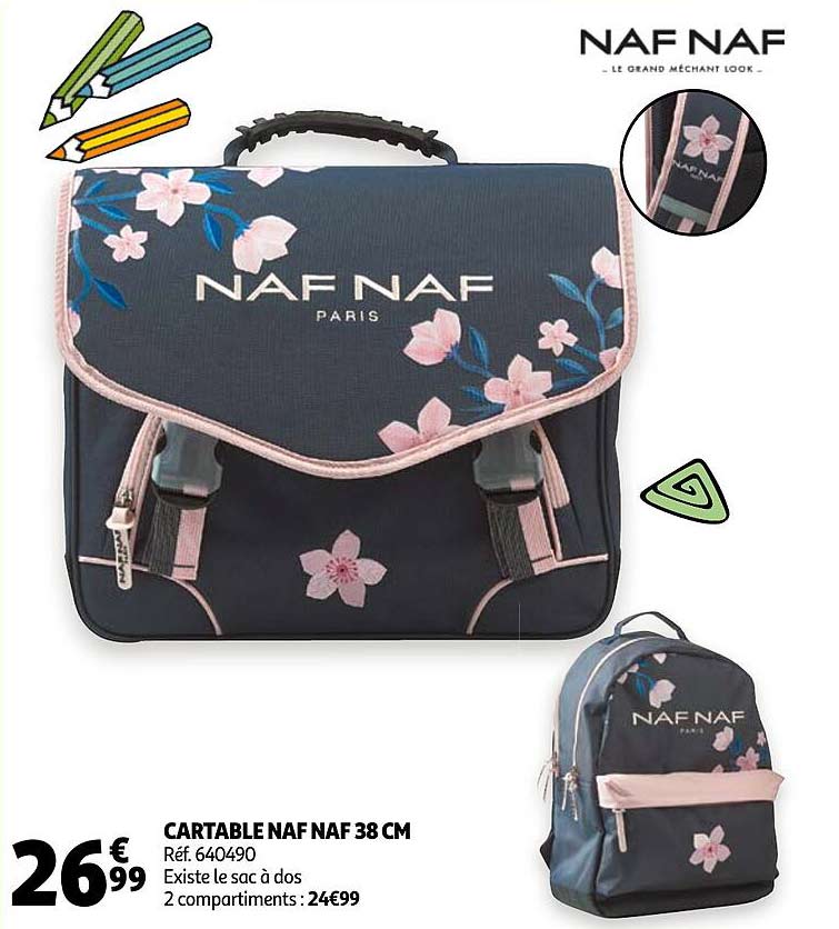 cartable naf naf 38 cm