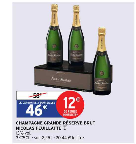 champagne grande réserve brut nicolas feuillatte