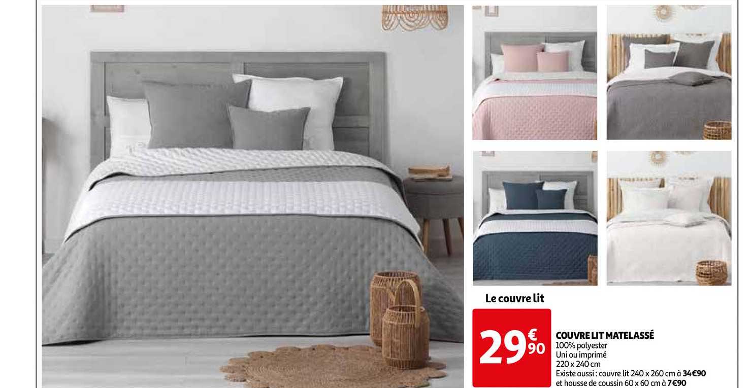 couvre lit matelassé