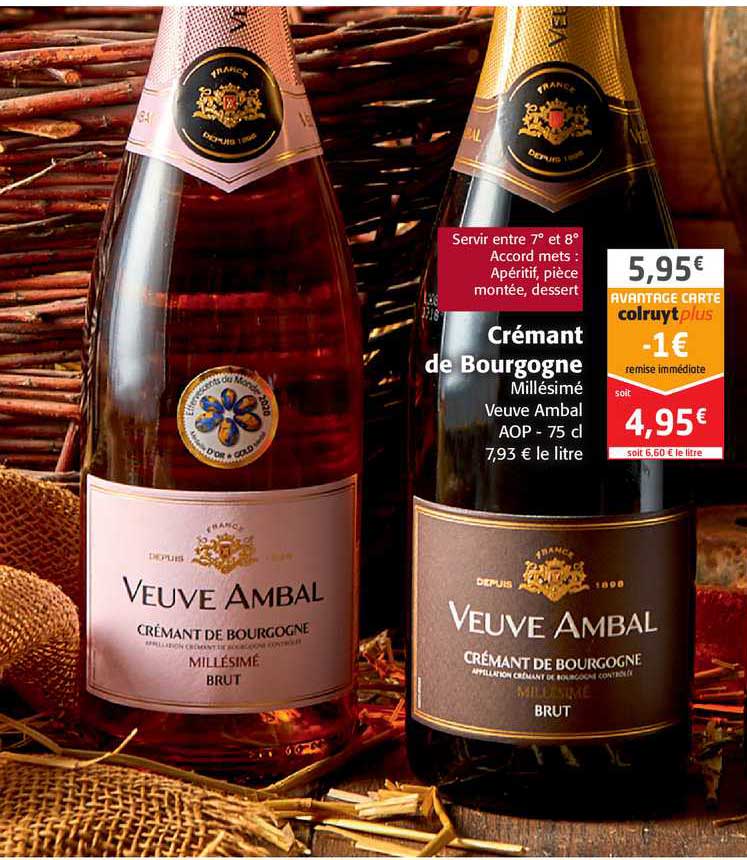crémant de bourgogne millésimé veuve ambal aop