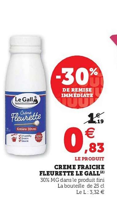 Crème Frâiche Fleurette Le Gall
