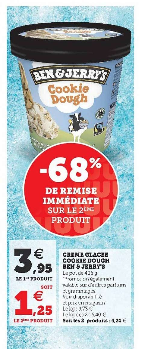 crème glacée cookie dough ben & jerry's