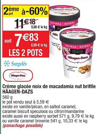crème glacée noix de macadamia nut brittle häagen-dazs