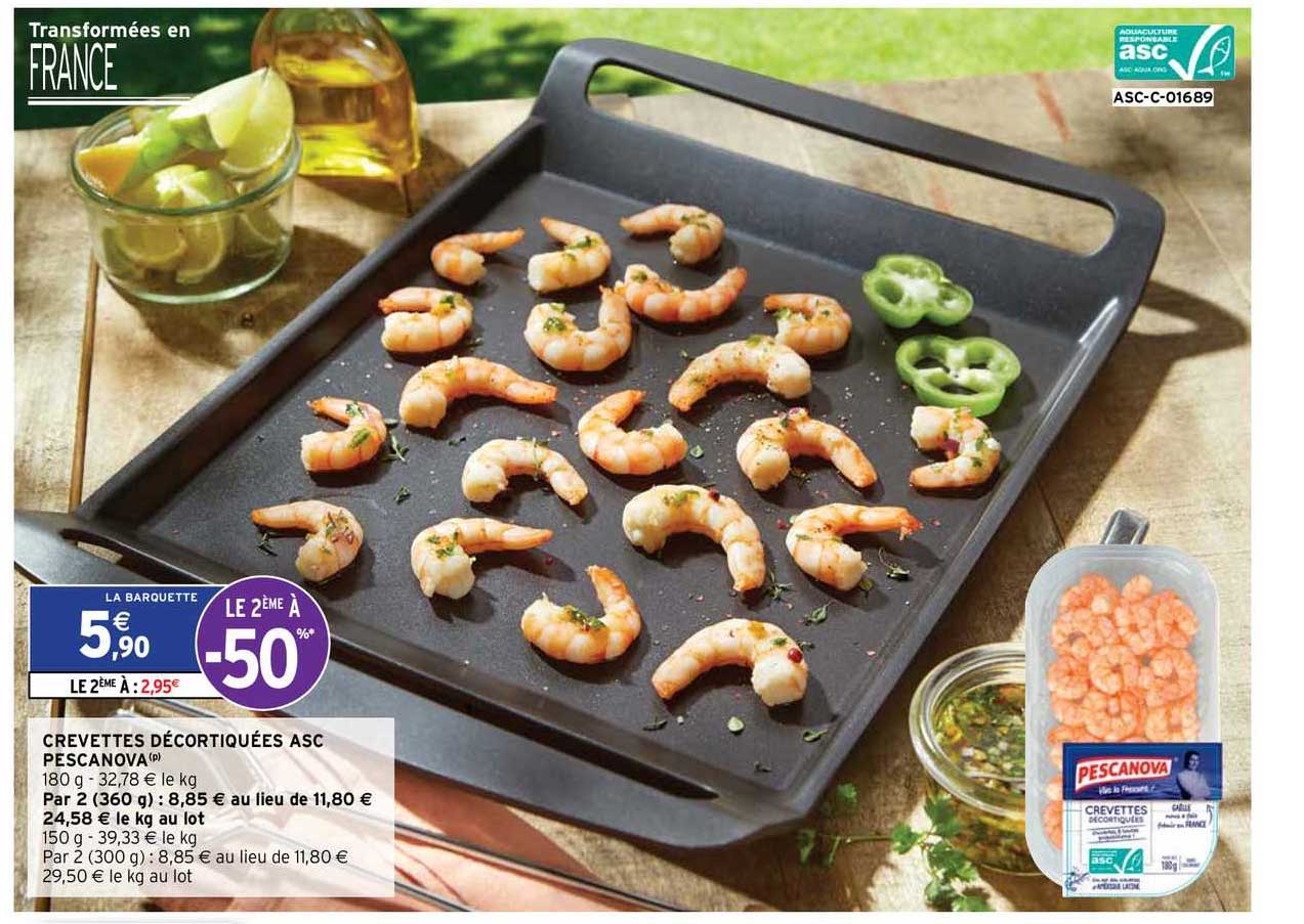 Crevettes Décortiquées Asc Pescanova