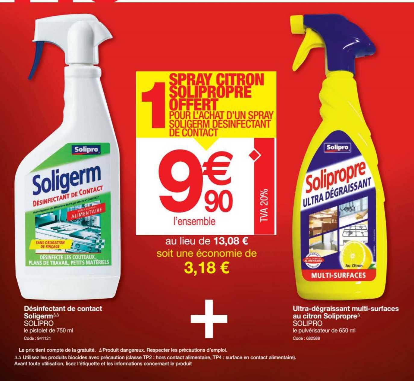 désinfectant de contact soligerm solipro