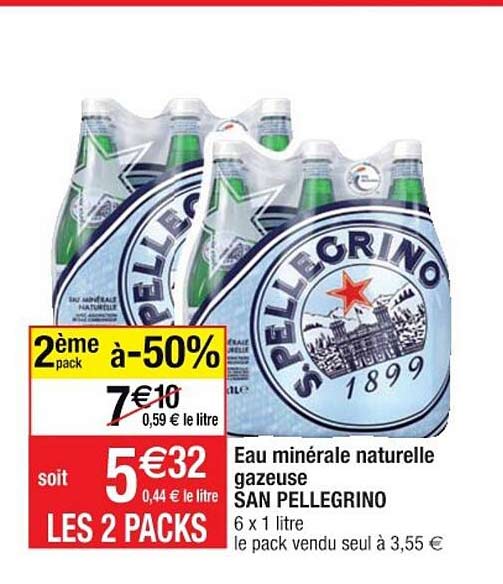eau minérale naturelle gazeuse san pellegrino