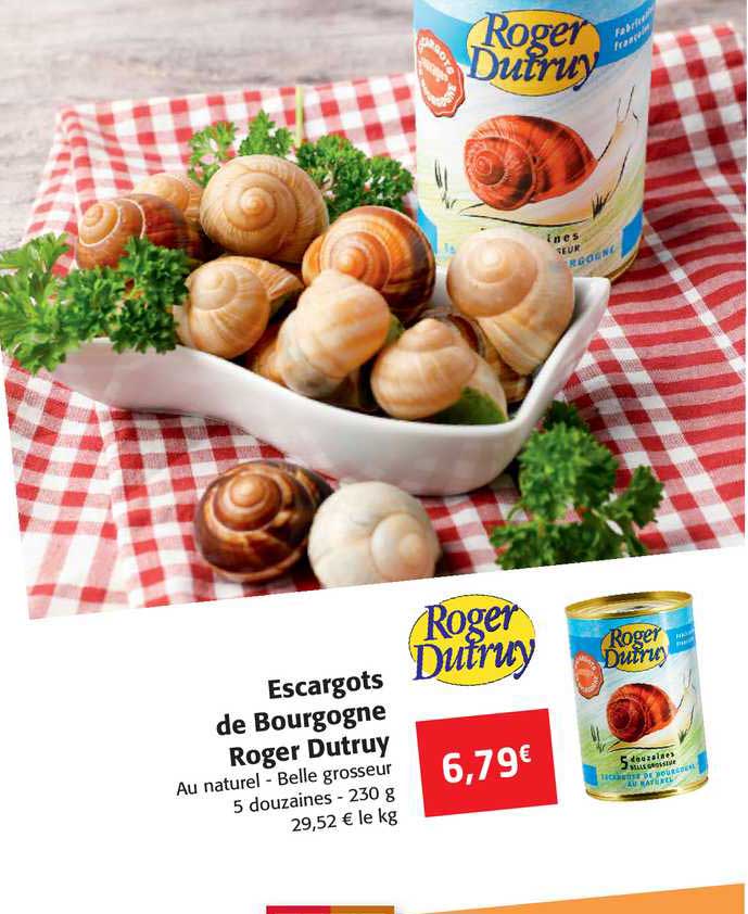 escargots de bourgogne roger dutruy
