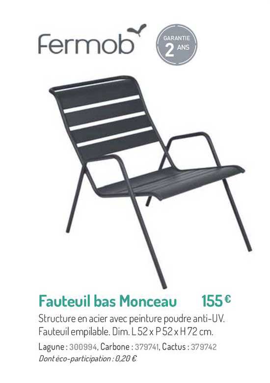 Fauteuil Bas Monceau