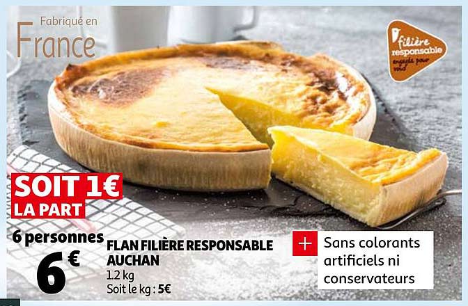 Flan Filière Responsable Auchan