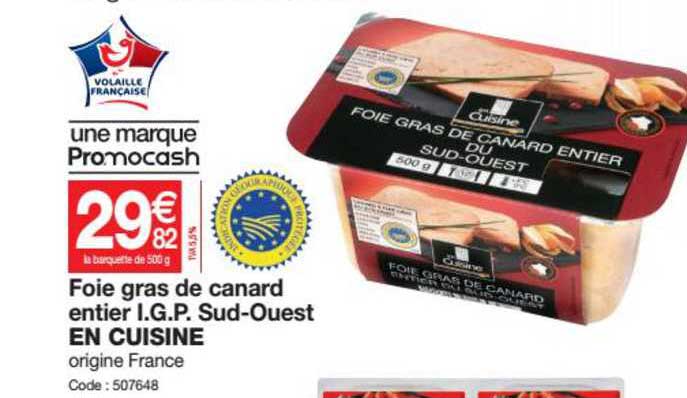 foie gras de canard entier i.g.p. sud-ouest en cuisine