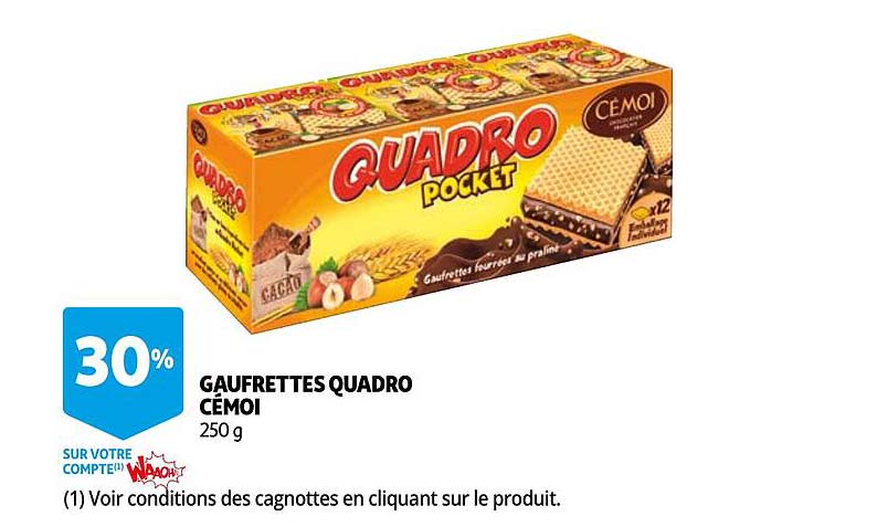 Gaufrettes Quadro Cémoi