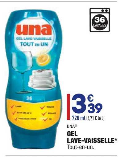 gel lave-vaisselle una