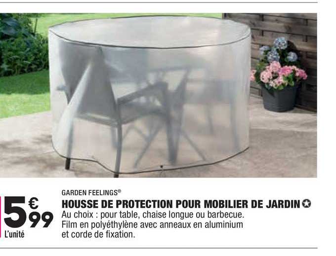 housse de protection pour mobilier de jardin garden feelings
