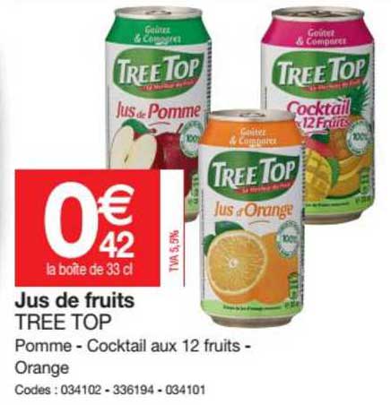 jus de fruits tree top