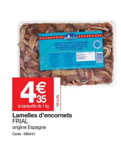 lamelles d'encornets frial