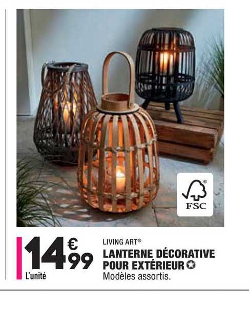 lanterne décorative pour extérieur living art
