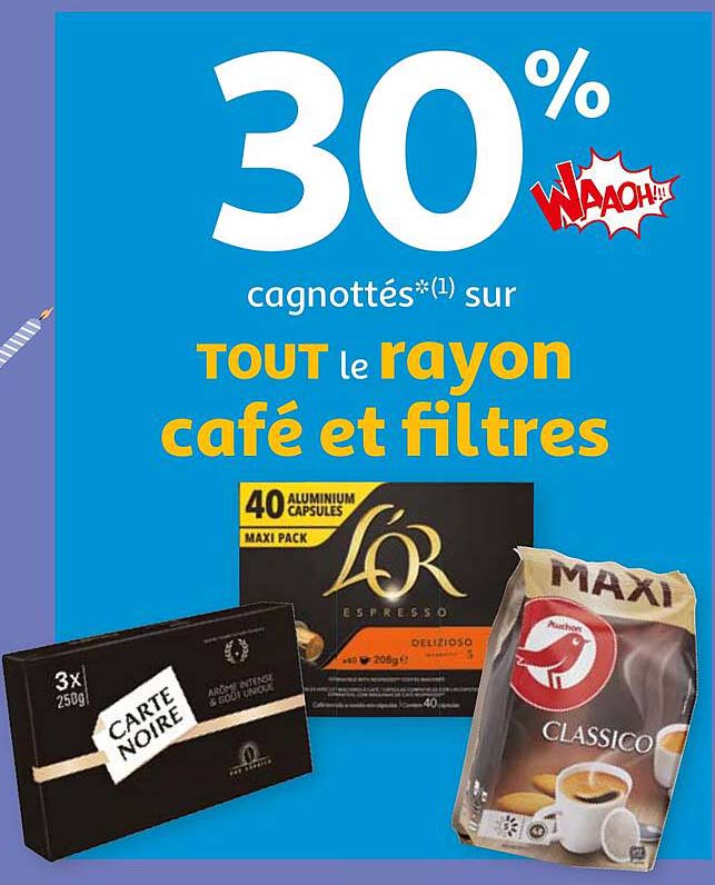 le rayons café et filtres