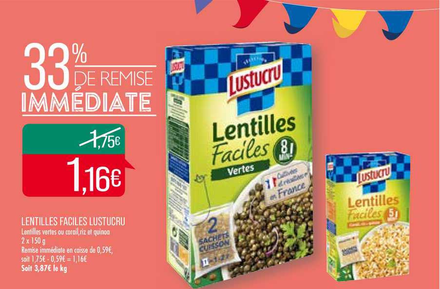 lentilles faciles lustucru