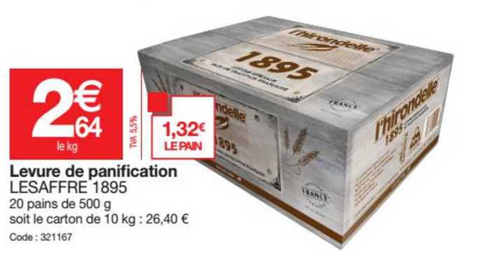 levure de panification lesaffre 1895
