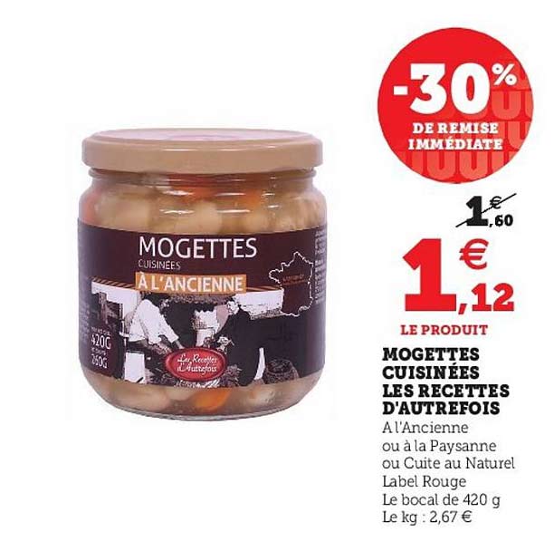 mogettes cuisinées les recettes d'autrefois