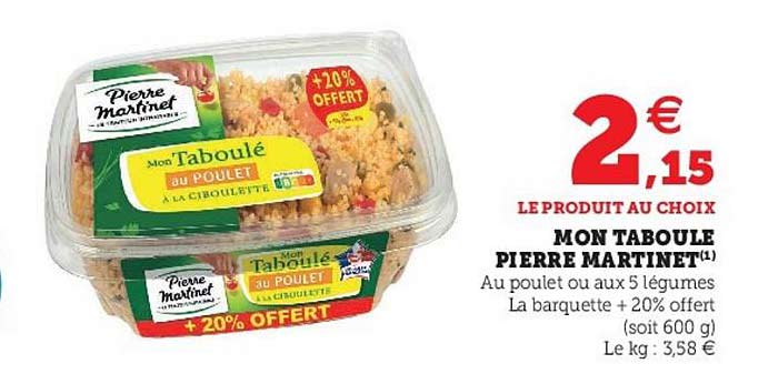 mon taboulé pierre martinet