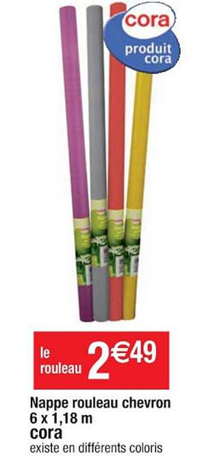 Nappe Rouleau Chevron 6 X 1,18 M Cora