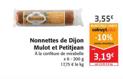 nonnettes de dijon mulot et petitjean