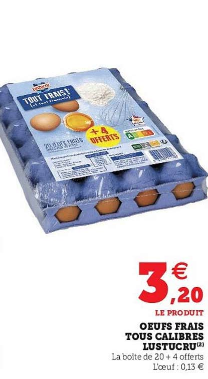 Oeufs Frais Tous Calibres Lustucru